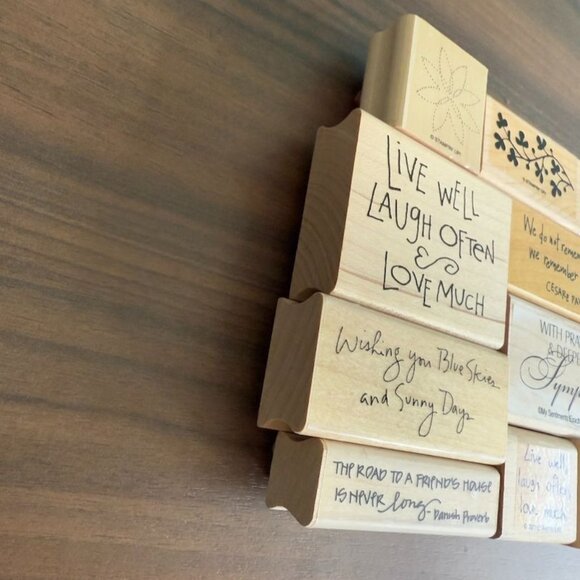 Mixed Lot of 10 Inkadinkado Hero Arts Rubber Stampl - Picture 2 of 7